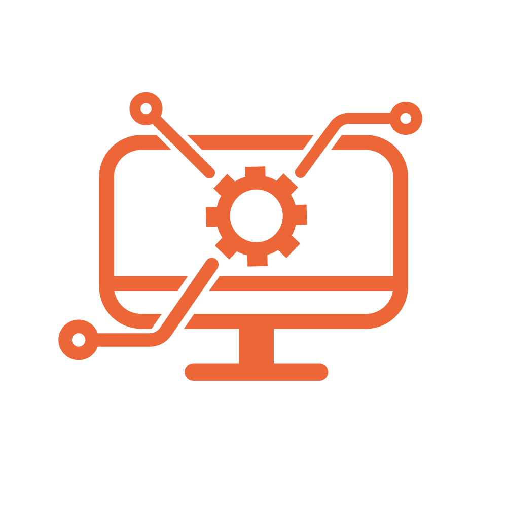 Application Integration Orange Icon
