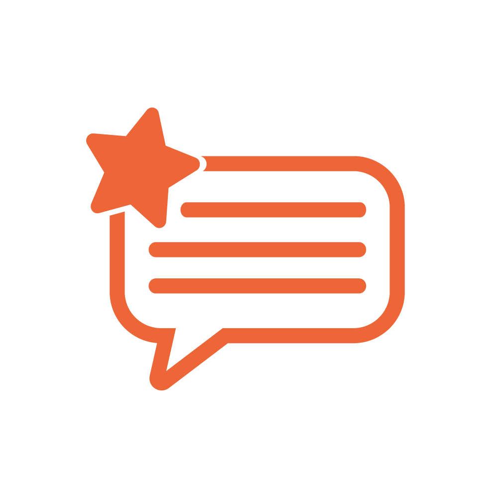 Customer Experience Orange Icon