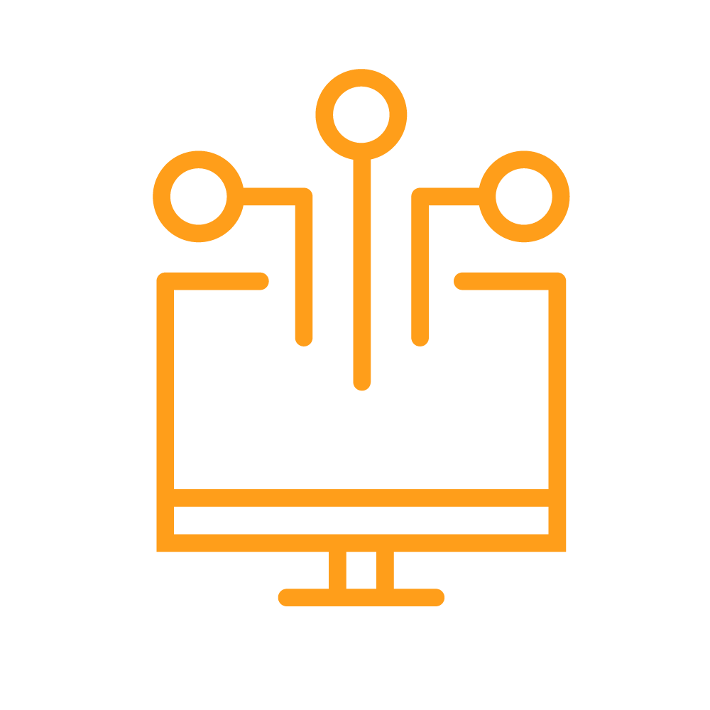 Application Integration Orange Icon